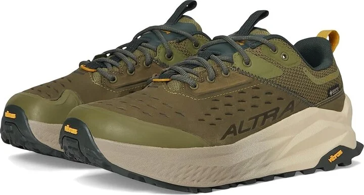 Altra Olympus 6 Hike Low GTX Men's Climbing Shoes Dusty Olive : 10.5 D - Medium, Synthetic