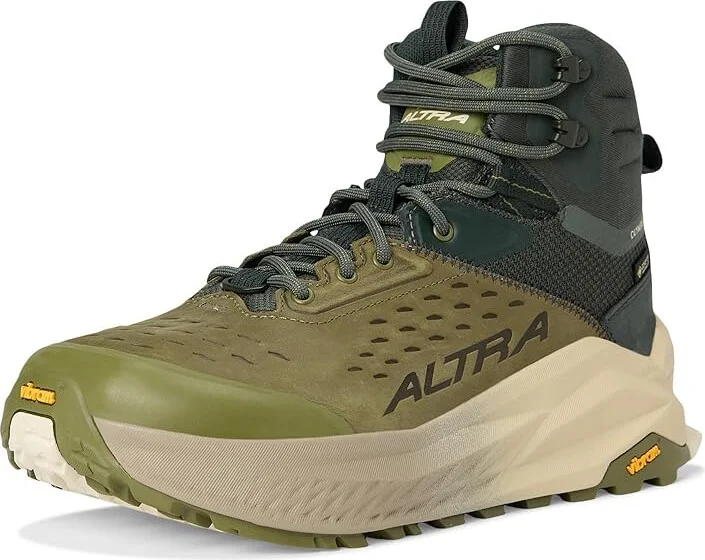 Altra Olympus 6 Hike Mid Gtx Men's Shoes Dusty Olive : 10 D - Medium, Leather - Image 5