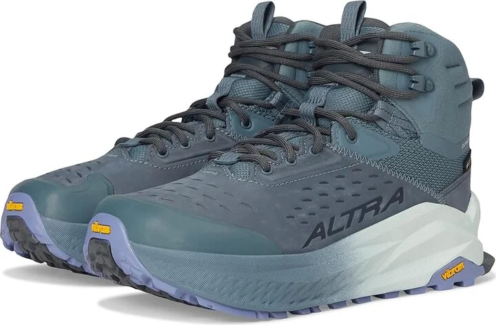 Altra Olympus 6 Hike Mid Gtx Women's Shoes Dark Blue : 8.5 B - Medium, Leather
