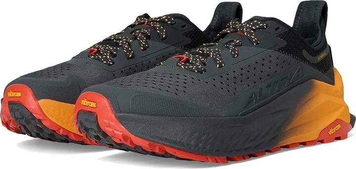 Altra Olympus 6 Men's Running Shoes Black/Orange : 11 D - Medium, Rubber