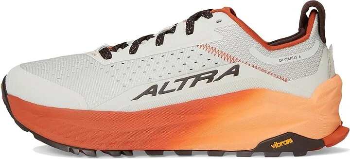 Altra Olympus 6 Men's Running Shoes Gray/Orange : 10.5 D - Medium, Rubber - Image 6