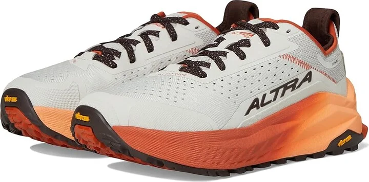 Altra Olympus 6 Men's Running Shoes Gray/Orange : 10.5 D - Medium, Rubber