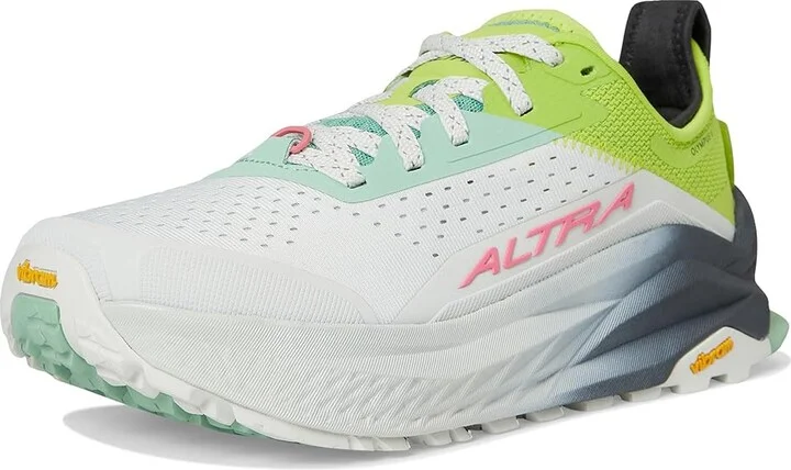 Altra Olympus 6 Women's Running Shoes Gray/Lime : 8 B - Medium, Textile - Image 5