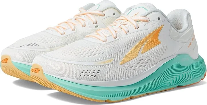 Altra Paradigm 6 Women's Shoes White/Green : 5.5 B - Medium, Textile/Synthetic