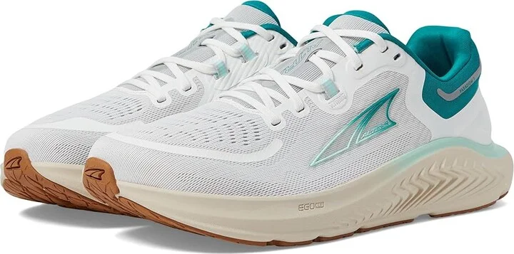 Altra Women's Paradigm 7 Women's Shoes White/Green : 6 B - Medium, Textile