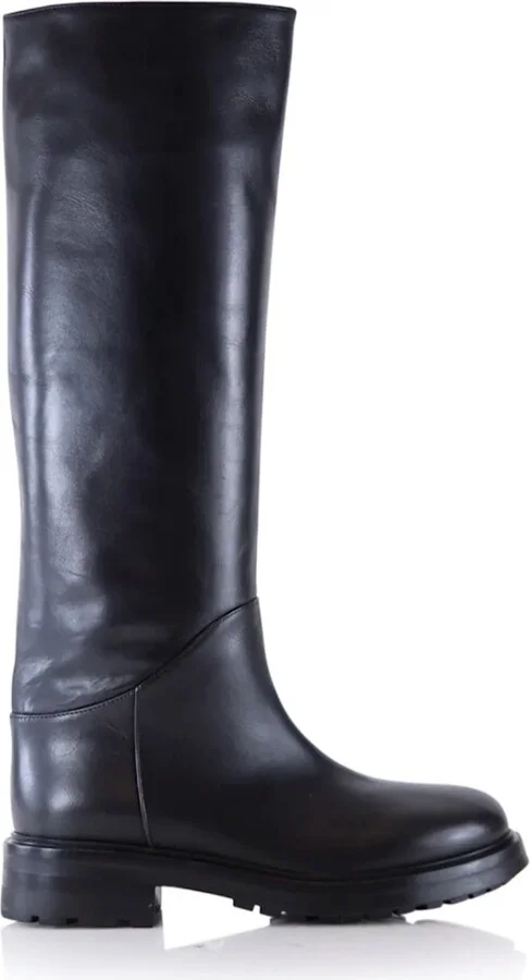 Alva Boots, Black Leather