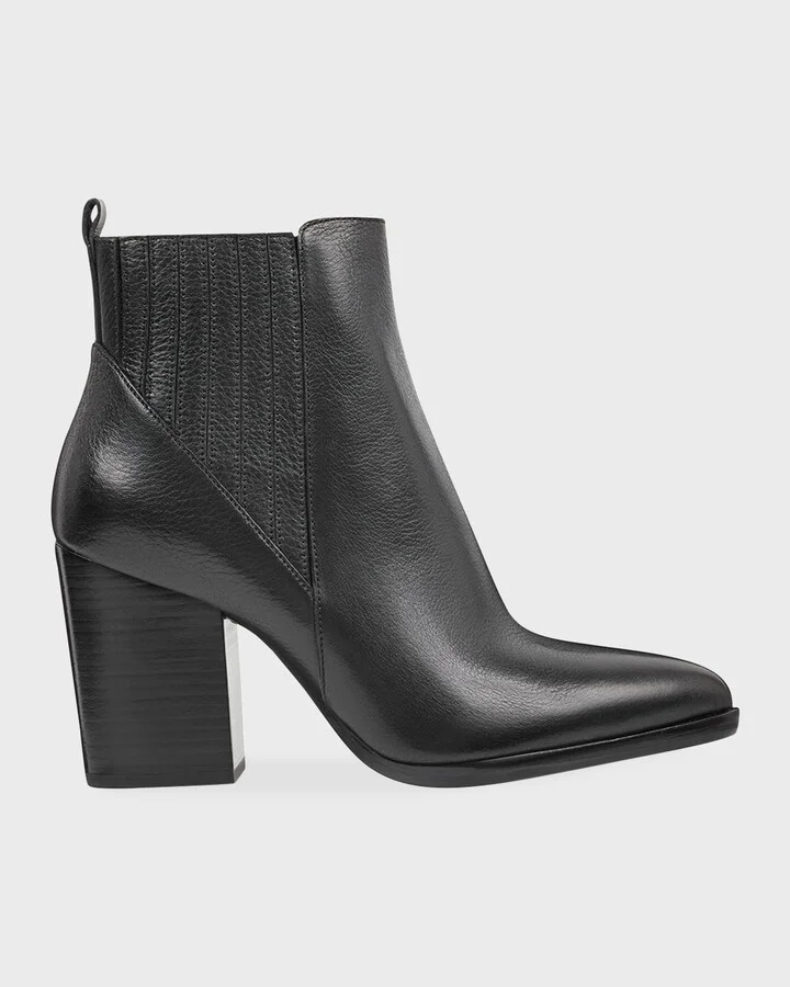 Alva Suede Pleated Chelsea Booties