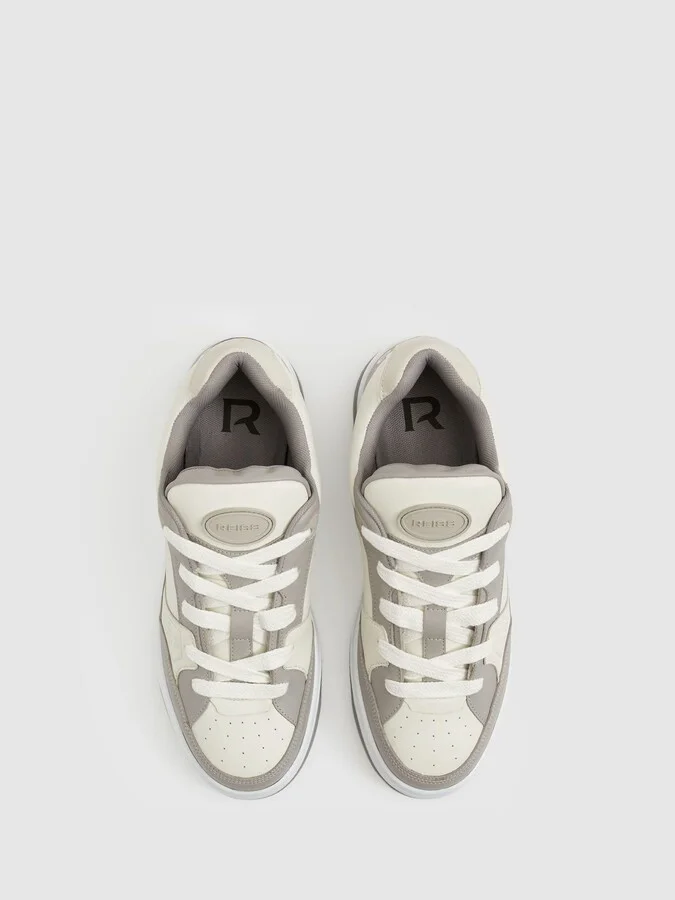 Alvar Panelled Leather Trainers - Image 3