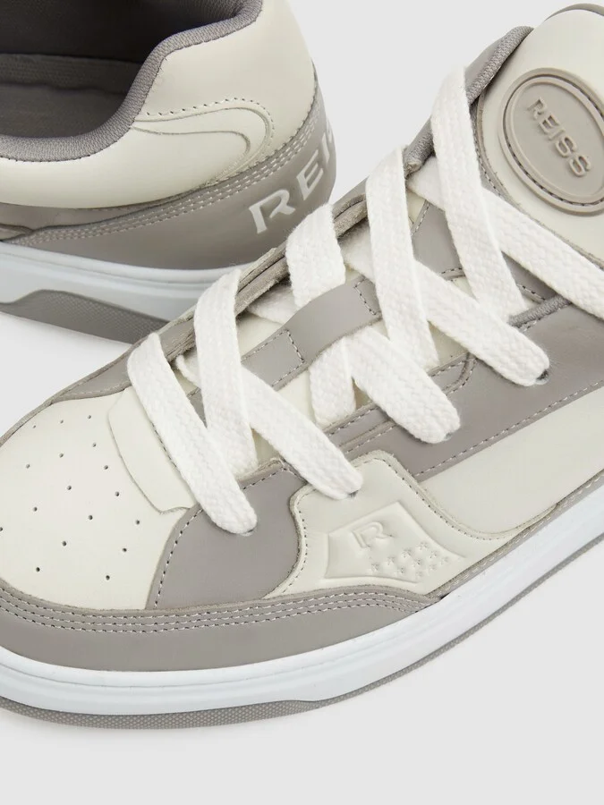 Alvar Panelled Leather Trainers - Image 5