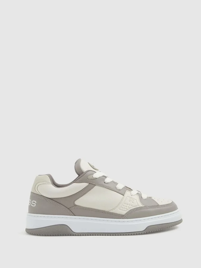 Alvar Panelled Leather Trainers