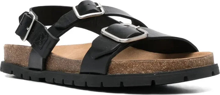 Aly buckle-strap leather sandals - Image 2