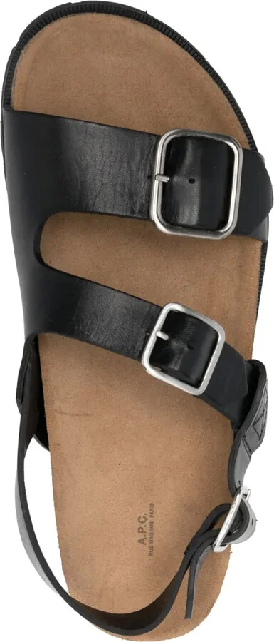 Aly buckle-strap leather sandals - Image 4
