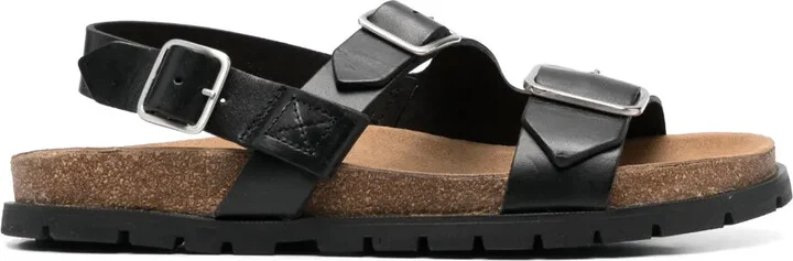 Aly buckle-strap leather sandals