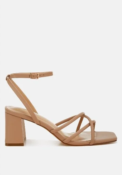 Alyona Low Block Heel Strappy Sandals Women