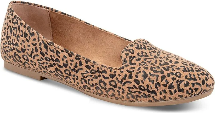 Alysonn Womens Faux Suede Flat Ballet Flats