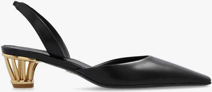 Alyssa 40 Cage Heel Slingback Pumps