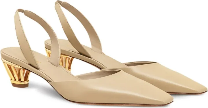 Alyssa cage-heel slingback pumps - Image 2