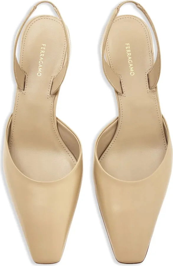 Alyssa cage-heel slingback pumps - Image 4