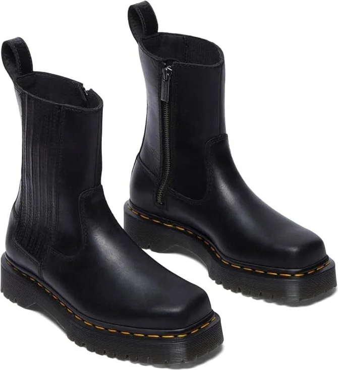 Amaayah Lo Boots Womens US 7 Black Leather Square Toe Ankle ZOGG69