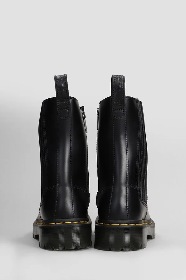 Amaayah Lo Orleans Combat Boots In Black Leather - Image 4