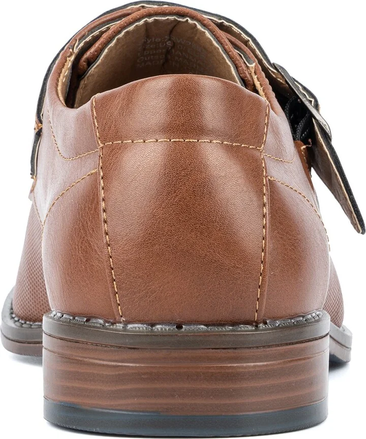 Amadeo Monk Strap Faux Leather Loafer - Image 3