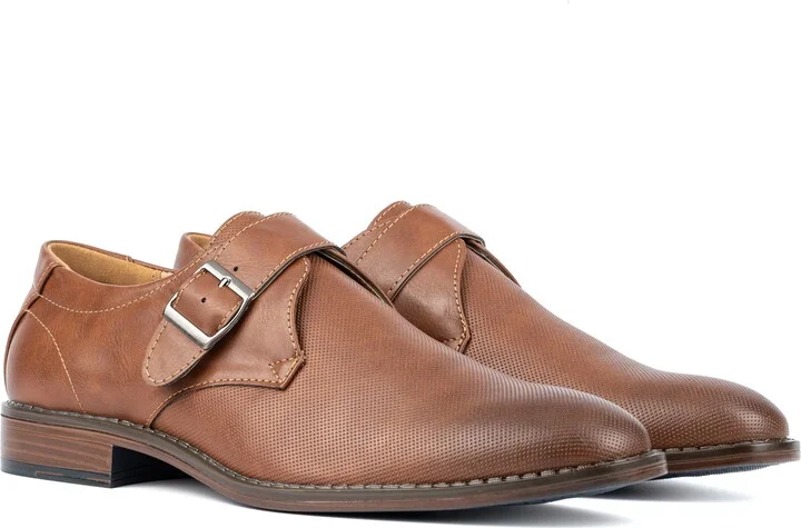 Amadeo Monk Strap Faux Leather Loafer - Image 9