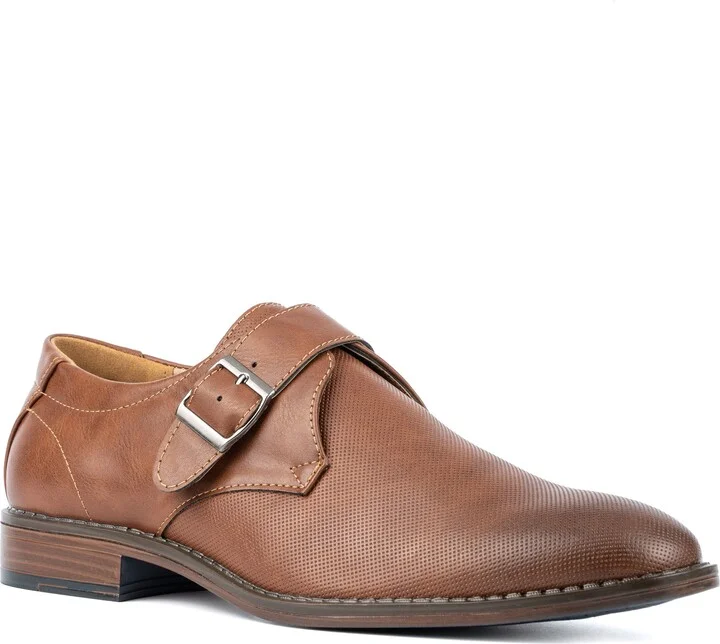 Amadeo Monk Strap Faux Leather Loafer