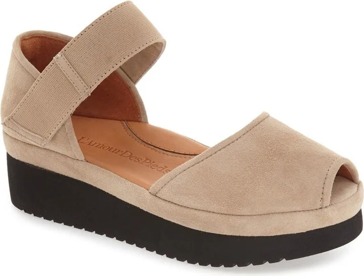 Taupe Suede Leather