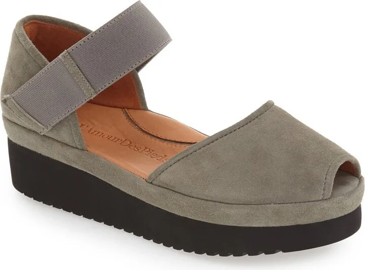 Gray Suede Leather