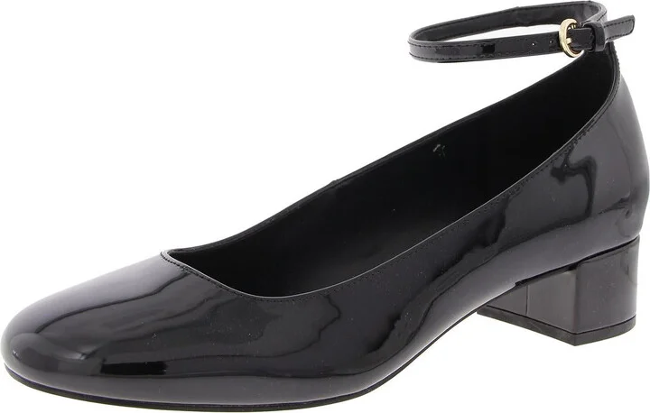 Amaize Womens Ankle Strap Slip On Mary Janes
