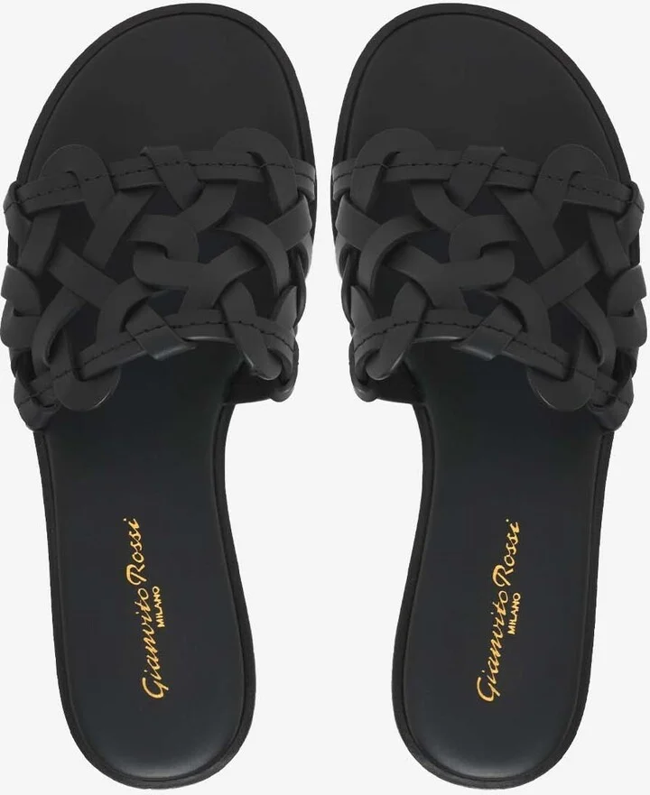 Amalfi Calf Leather Flat Sandals - Image 2
