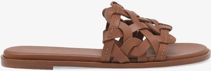 Amalfi Calf Leather Flat Sandals