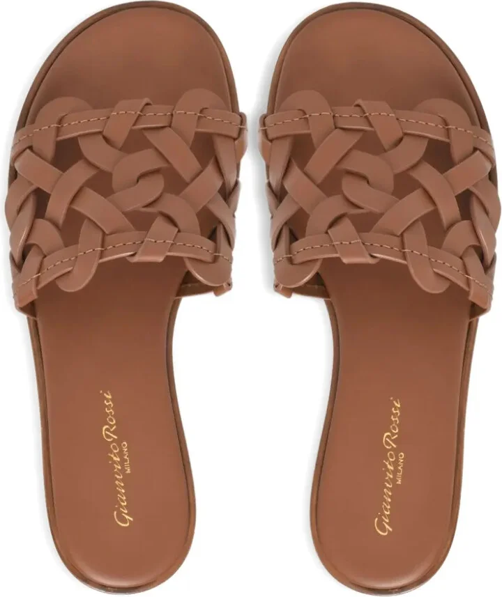 Amalfi woven leather sandals - Image 3