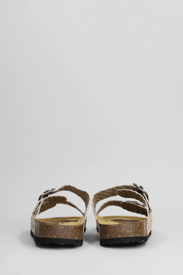 Amalia Flats In Beige Leather - Image 4