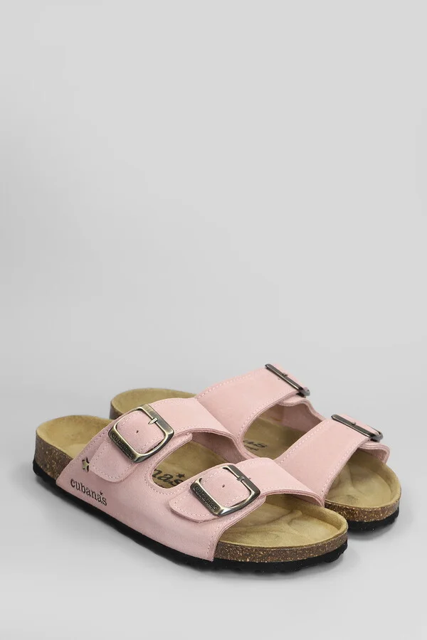 Amalia Flats In Rose-pink Suede - Image 2