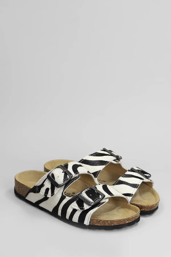 Amalia Flats In White Pony Skin - Image 2