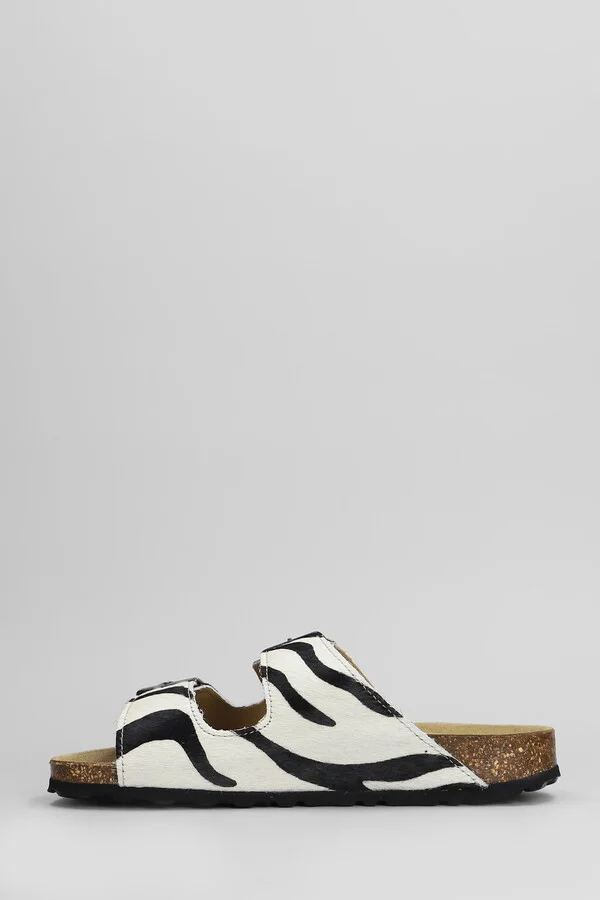 Amalia Flats In White Pony Skin - Image 3