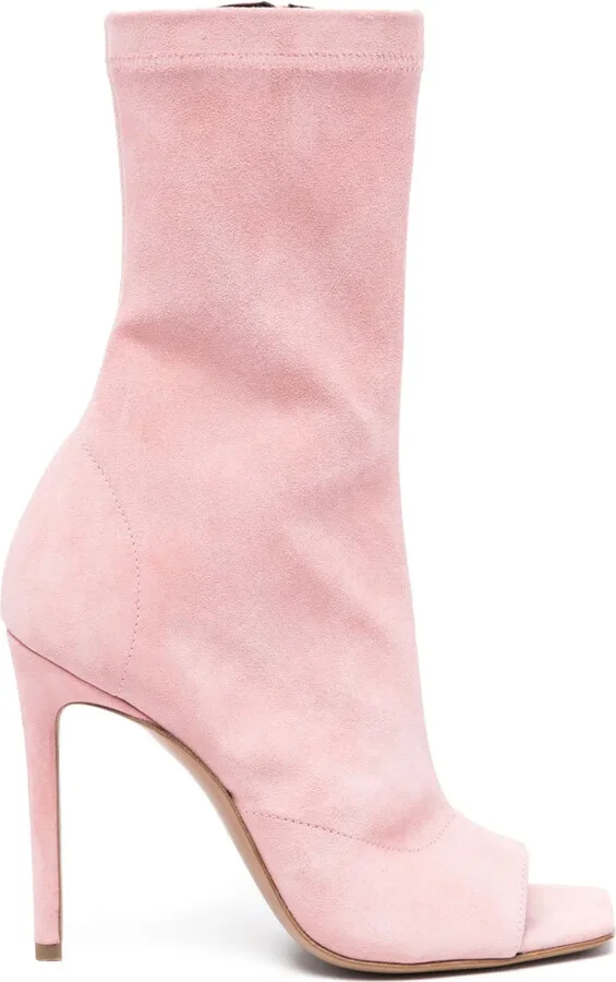 Amanda 105mm suede ankle boots