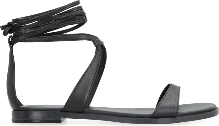Amara Leather Flat Sandals