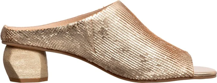 Amara Metallic Leather Kitten Heel Sandal - Image 4