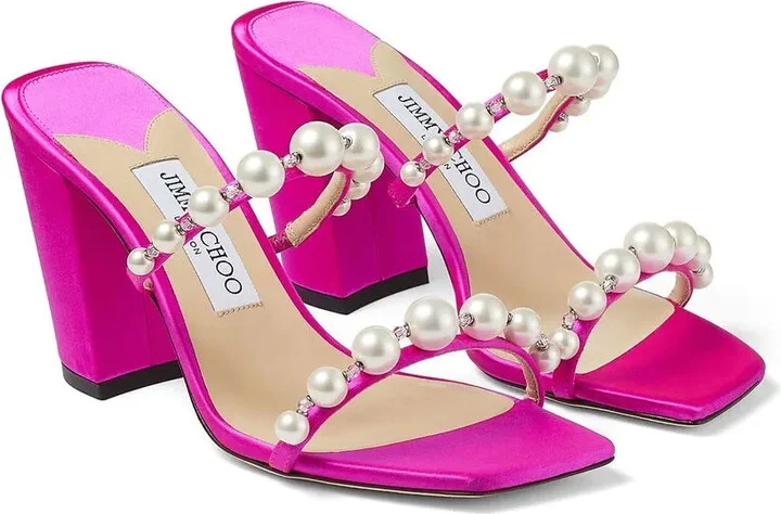 Amara satin 85mm sandals - Image 2