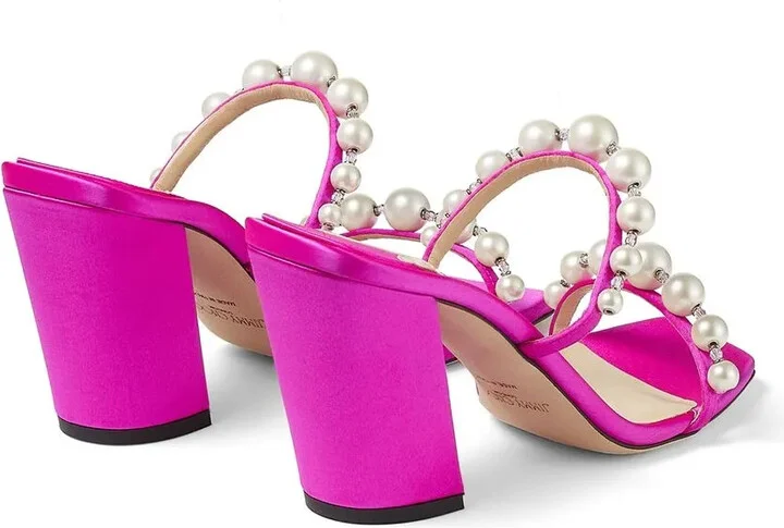 Amara satin 85mm sandals - Image 3