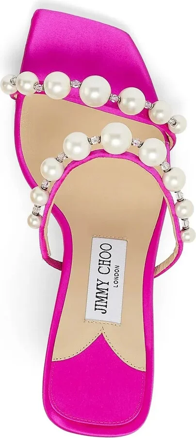 Amara satin 85mm sandals - Image 4