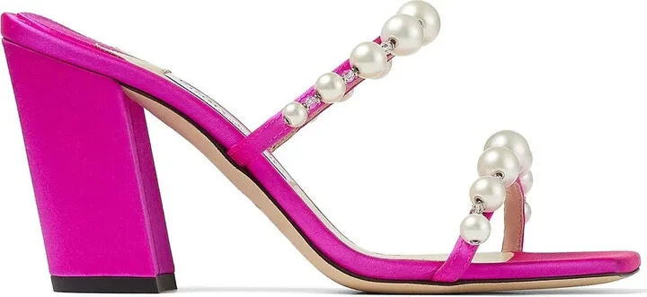 Amara satin 85mm sandals