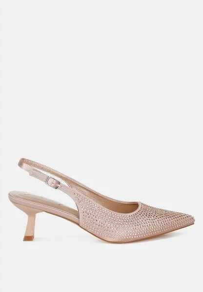 Amashi Rhinestones Embellished Slingback Sandals Women - Image 3