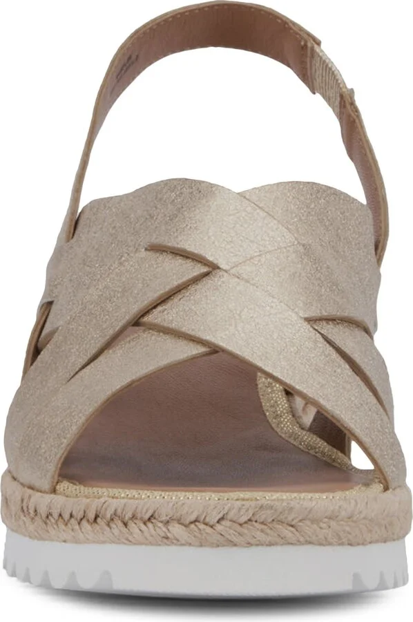 Amaya Water Repellent Slingback Espadrille Wedge Sandal - Image 8
