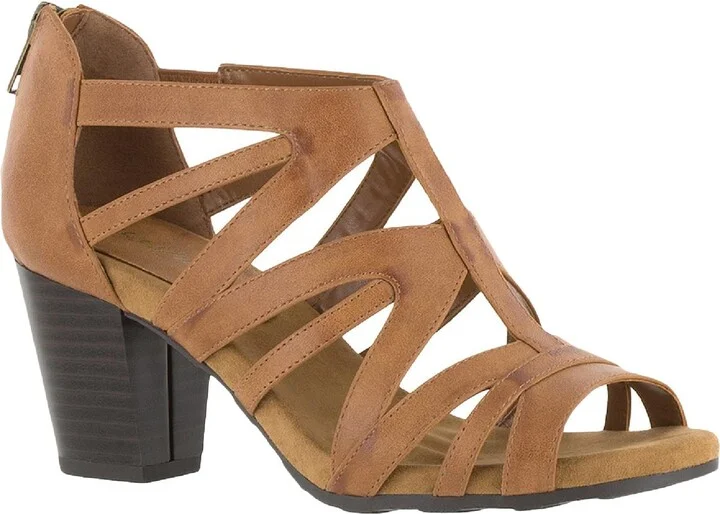 Amaze Womens Faux Leather Gladiator Dress Sandals