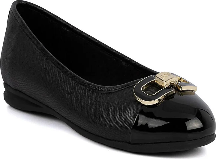 Ambalee Womens Patent Trim Slip-On Loafers