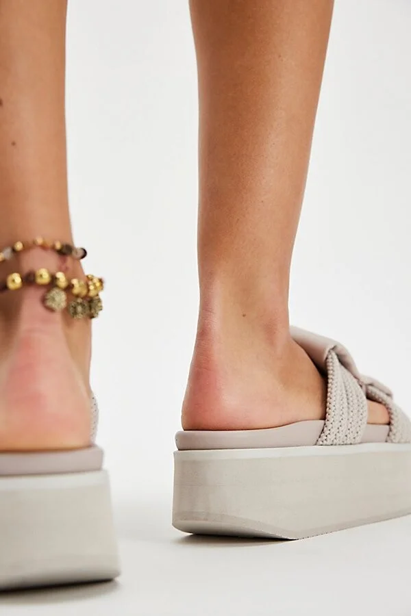 Amber Cord Flatform Sandals - Image 3