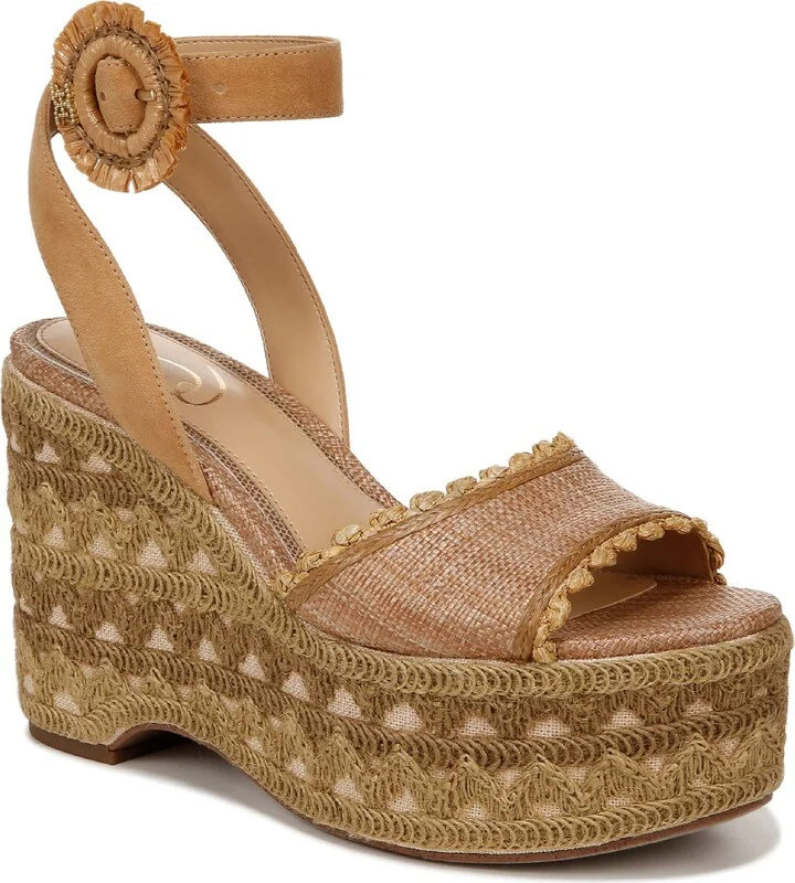 Amber Espadrille Platform Ankle Strap Sandal